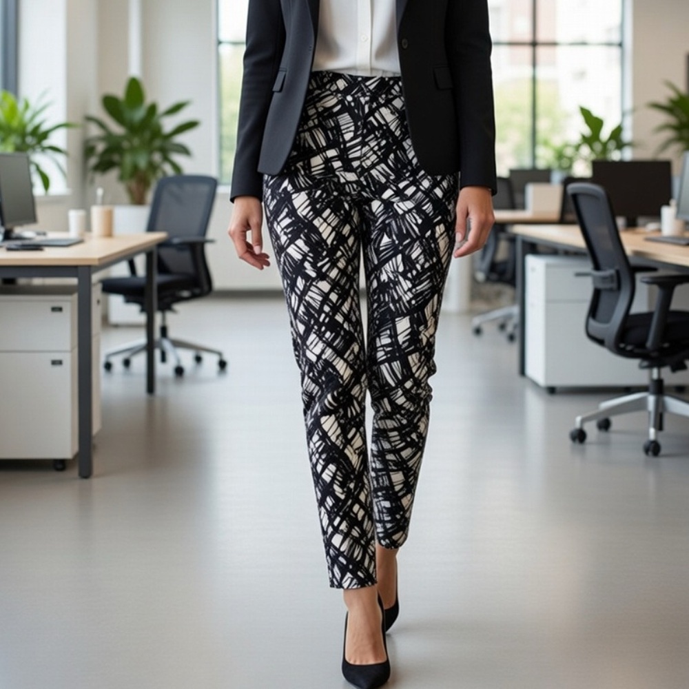 Zara High Rise Pants fit sz L